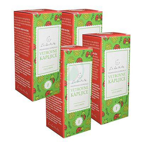 Lekobeba vetrovne kapljice, 70 g (4 za ceno 3)