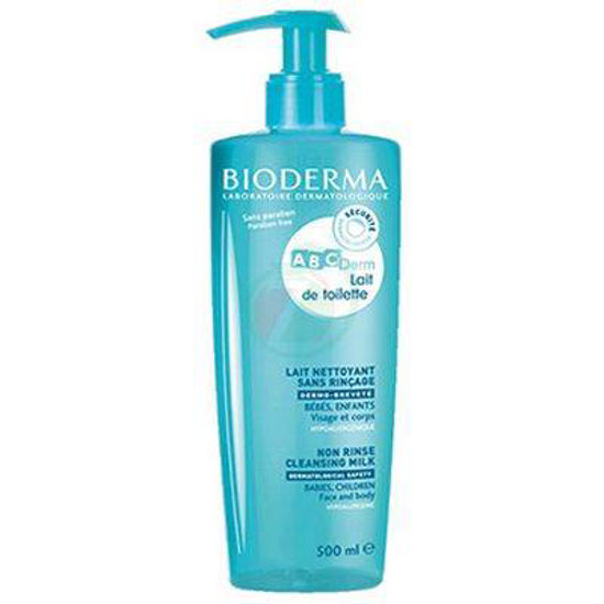 Bioderma ABCDerm nežno čistilno mleko za obraz in telo - brez izpiranja, 200 mL