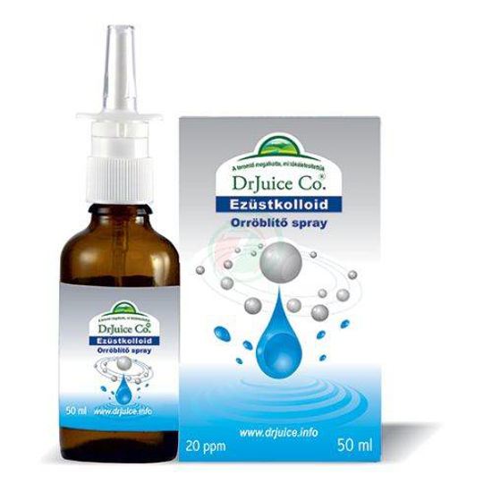 Dr.Juice Co. koloidno srebro v pršilu za nos, 50 mL