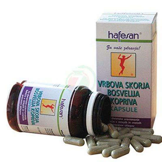 Hafesan vrbova skorja + bosvelija + kopriva kapsule, 60 kapsul ali KOMPLET