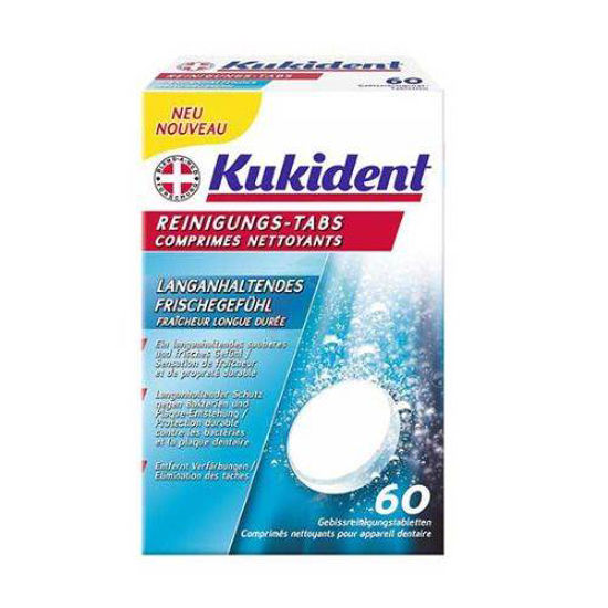 Kukident Aktiv Plus čistilne tablete, 66 tablet