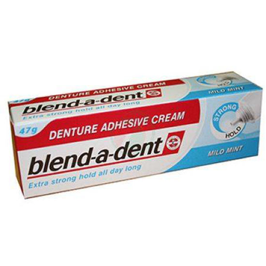 Blend-a-dent močno lepilo za proteze z lahnim okusom po meti, 47 g