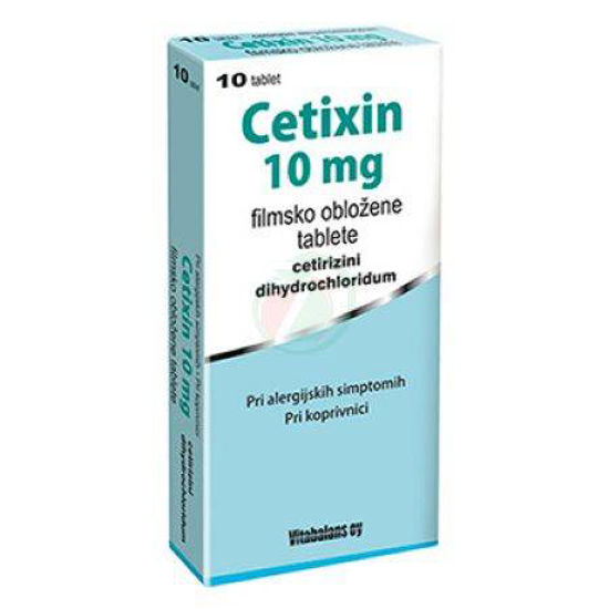 Cetixin 10 mg filmsko obložene tablete, 10 tablet