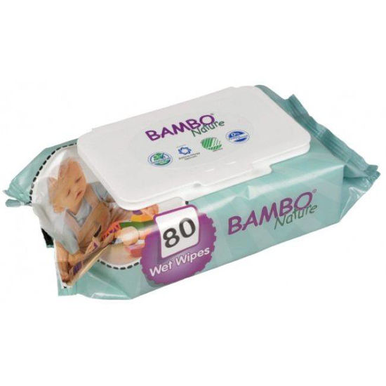 Bambo Nature otroški čistilni robčki, 80 robčkov