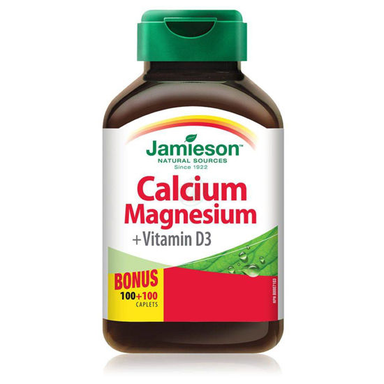 Jamieson Kalcij, Magnezij in Vitamin D3, 200 kaplet