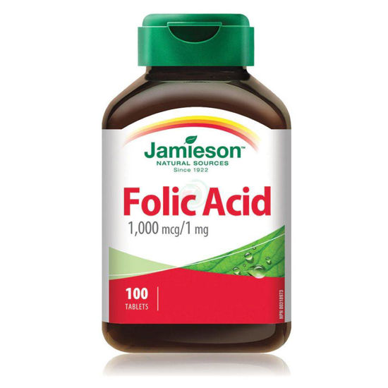 Jamieson folna kislina 1,000 mcg/mg, 100 tablet