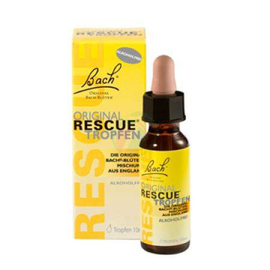 Bach Rescue kapljice brez alkohola, 10 mL