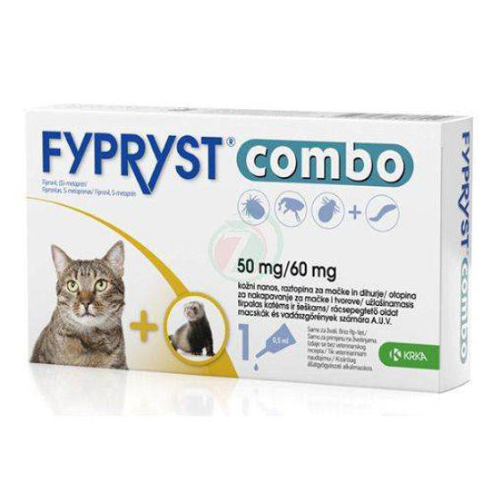 Fypryst Combo 50 mg/60 mg kožne kapljice za mačke in dihurje