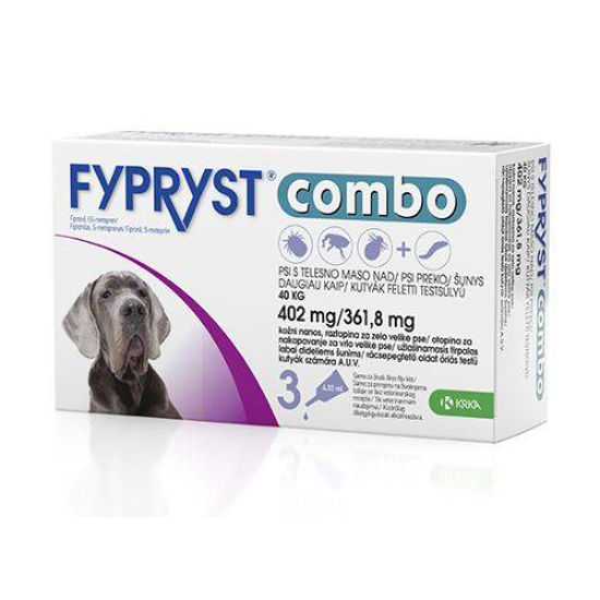 Fypryst Combo 402 mg/361,8 mg kožne kapljice za pse nad 40 kg