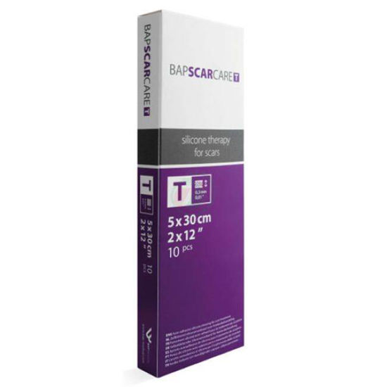 BapscarCare T tanka silikonska obloga 5x30 cm, 1 obloga