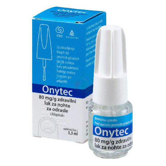 Onytec 80 mg/g zdravilni lak za nohte, 3.3 mL