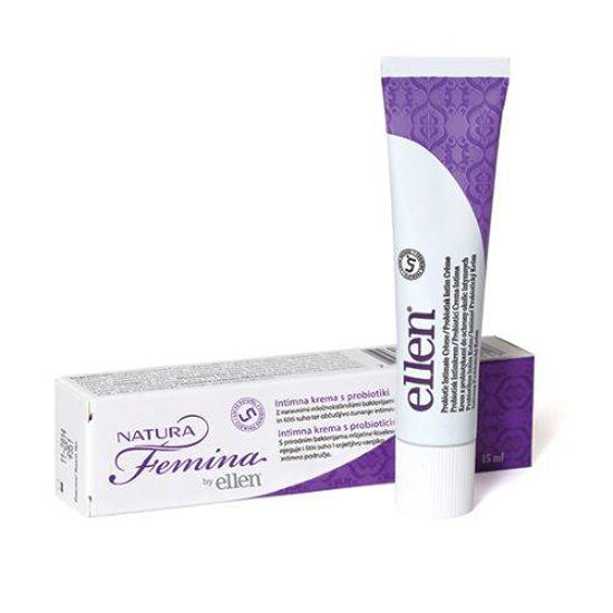 Natura Femina by Ellen intimna krema z mikroorganizmi, 15 mL