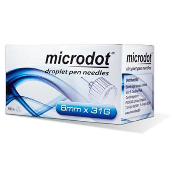 Microdot Droplet IG 8 mm 31 G igla za mehanski injektor, 100 igel