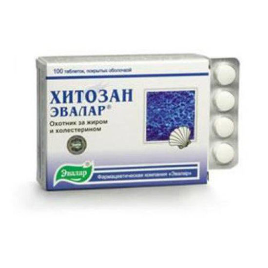 Hitozan Evalar, 100 tablet