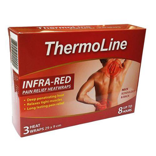 ThermoLine terapevtski infra-rdeči toplotni obliži 29 x 9 cm, 3 obliži