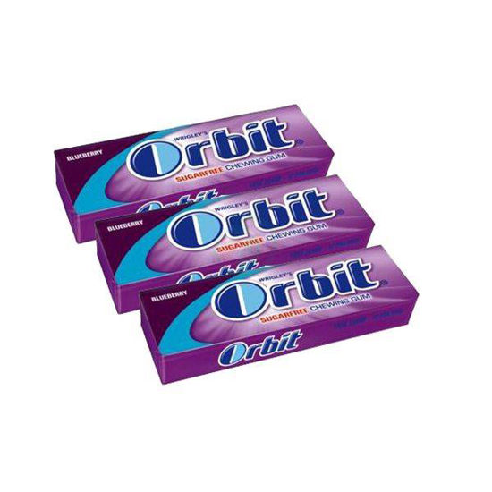 Orbit borovnica žvečilni dražeji, 30x10 žvečilnih gumijev