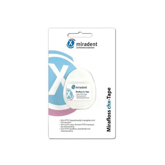 Mirafloss CHX tape teflonska nitka z dodanim CHX, 20 m