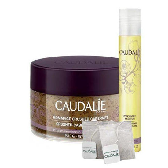 Caudalie cabernet piling + oblikovalni koncentrat + GRATIS Caudalie čaj
