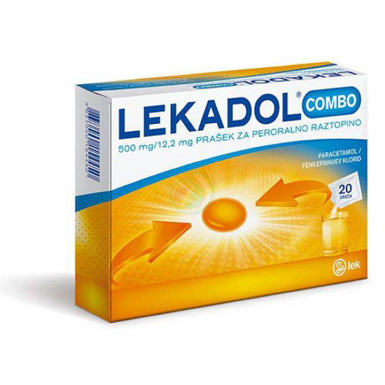 Lekadol Combo prašek za peroralno raztopino, 20 vrečk
