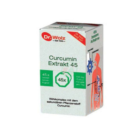 Dr. Wolz Curcumin Extrakt 45, 90 kapsul