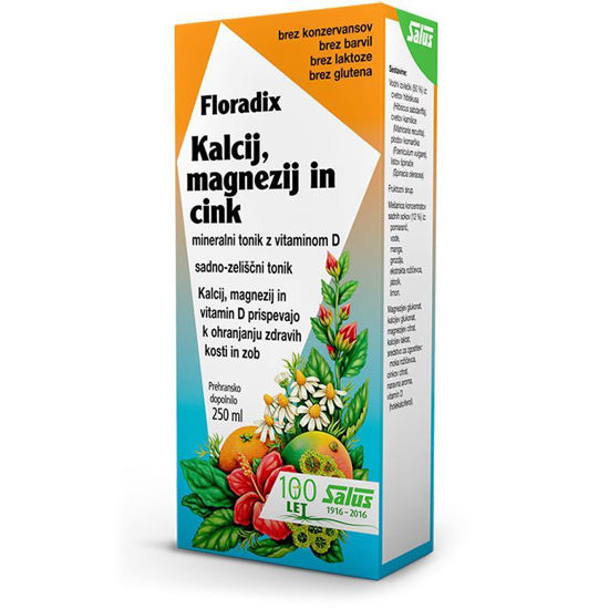Floradix kalcij, magnezij in cink, 250 mL