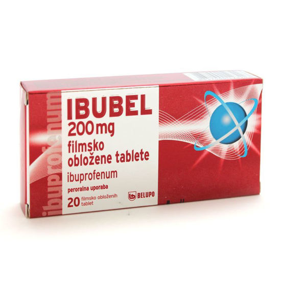 Ibubel 200 mg filmsko obložene tablete, 20 tablet