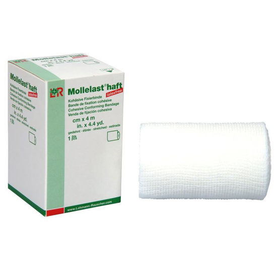 Mollelast haft kohezivni pritrdilni povoj 8 cm x 4 m, 20 kom.
