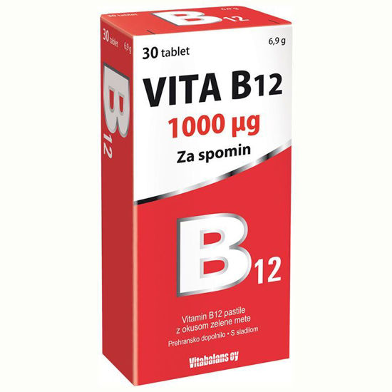 VITA B12 1000 µg tablete za spomin, 30, 100 tablet ali AKCIJA