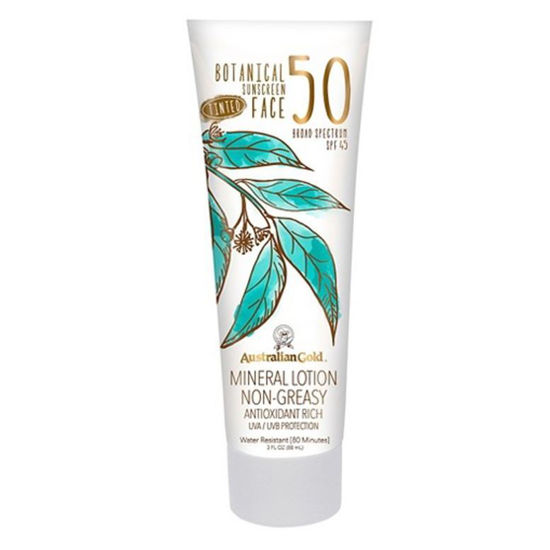 Australian Gold Botanical Tinted Face losjon z ZF 50, 89 mL