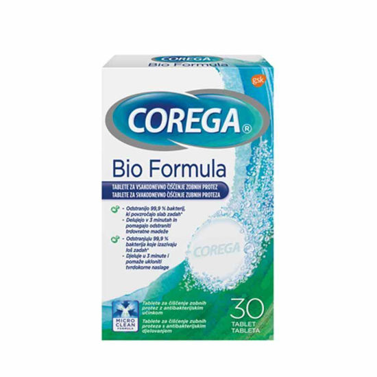 Corega čistilne tablete Bio formula, 30 tablet