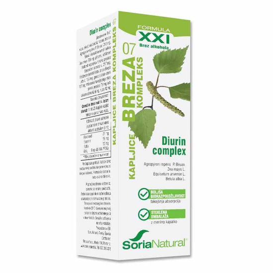 Soria Natural Breza KOMPLEKS XXI kapljice, 50 mL