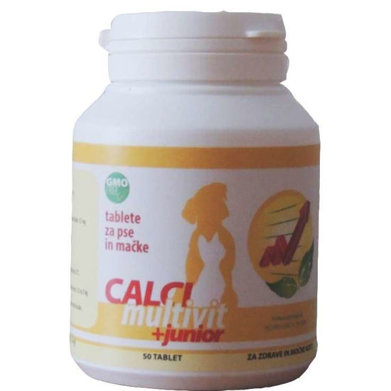 CalciumVit + Junior tablete za pse in mačke, 50 tablet