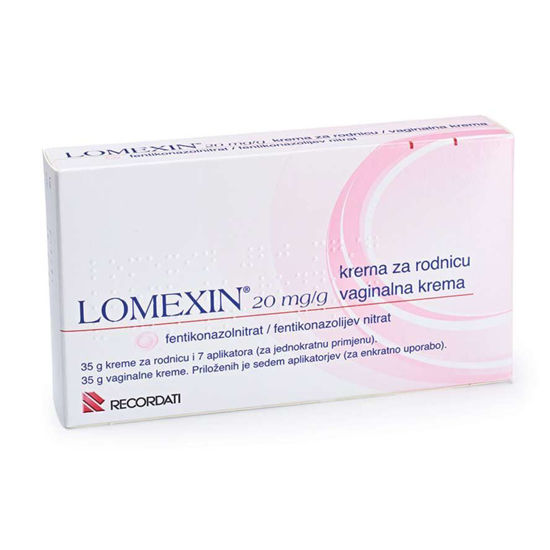 Lomexin 20 mg/g vaginalna krema, 35 g in 7 aplikatorjev