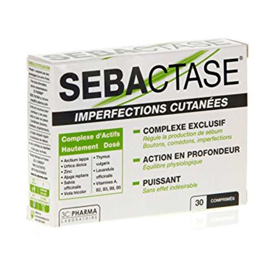 Sebactase za kožo, 30 tablet