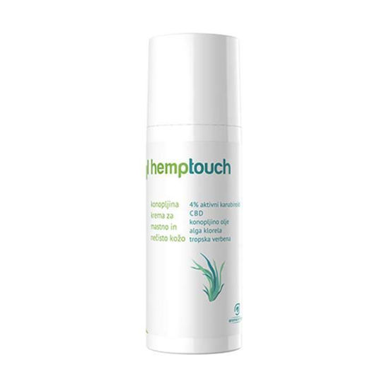 HempTouch konopljina krema za mastno in nečisto kožo, 50 mL