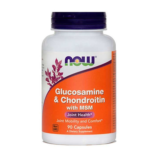 Now Glukozamin & Hondrotoin z MSM kapsule, 90 kapsul
