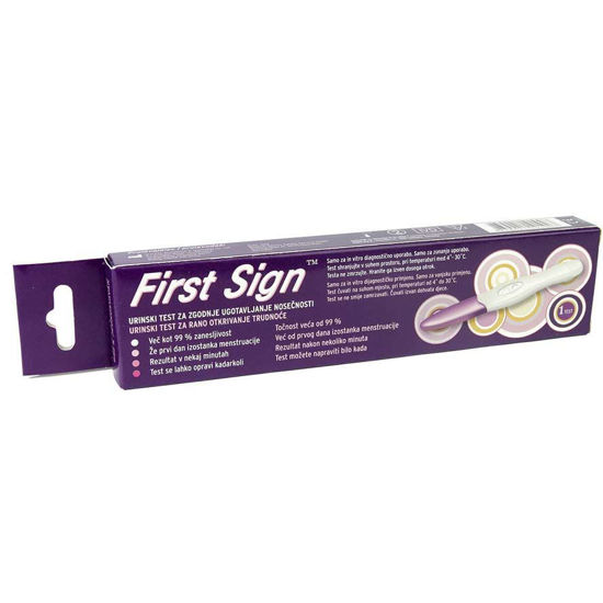 First sign test za ugotavljanje nosečnosti