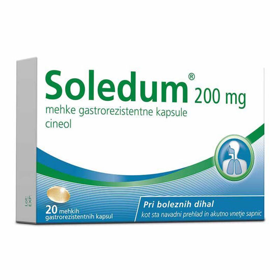 Soledum 200 mg gastrorezistentne kapsule, 20 kapsul