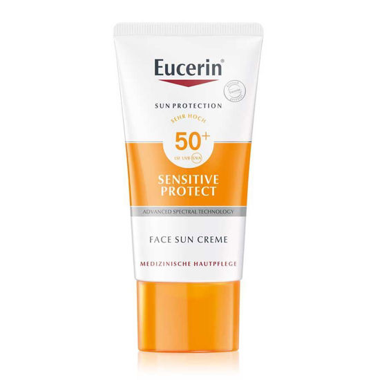 Eucerin Sun Sensitive Protect krema za zaščito obraza pred soncem ZF 50+, 50 mL
