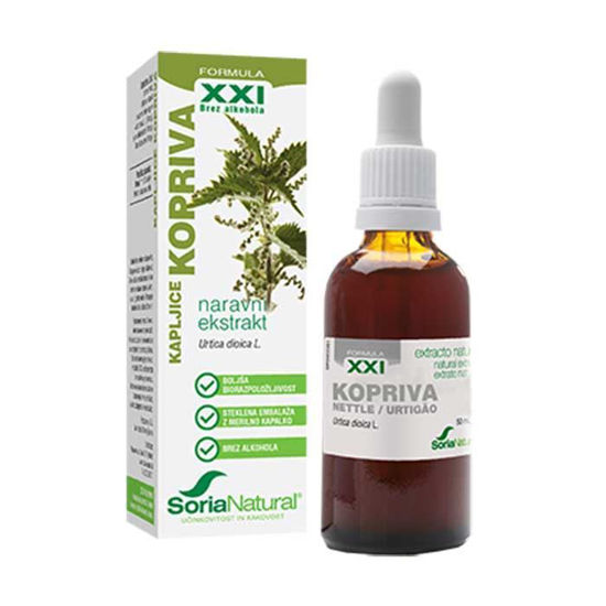 Soria Natural kopriva XXI kapljice, 50 mL