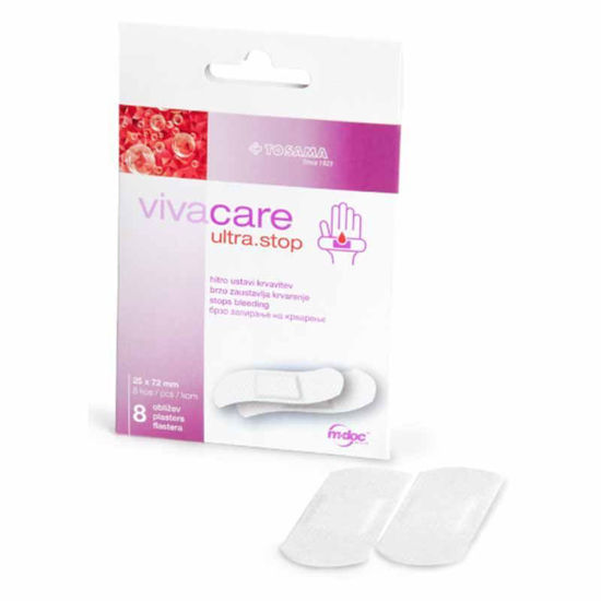 Vivacare Ultra.stop obliži za zaustavitev krvavitve, 8 obližev