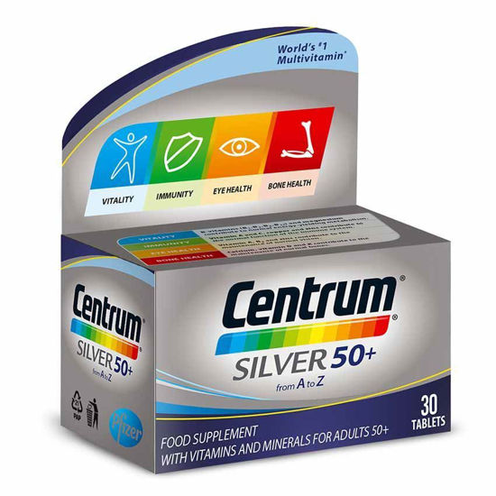 Centrum Silver za odrasle 50+, 30 tablet