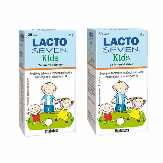 LactoSeven Kids, 50 žvečljivih tablet ali AKCIJA