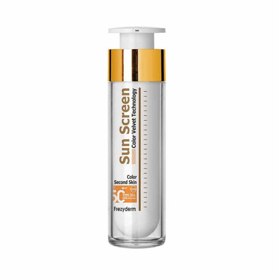 FrezyDerm Velvet OBARVANA sončna krema za obraz ZF 50+, 50 mL