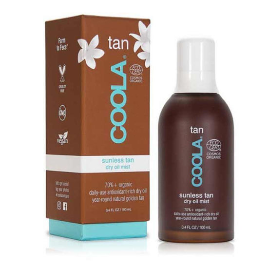 Coola Tan samoporjavitvena meglica iz suhega olja za telo, 100 mL