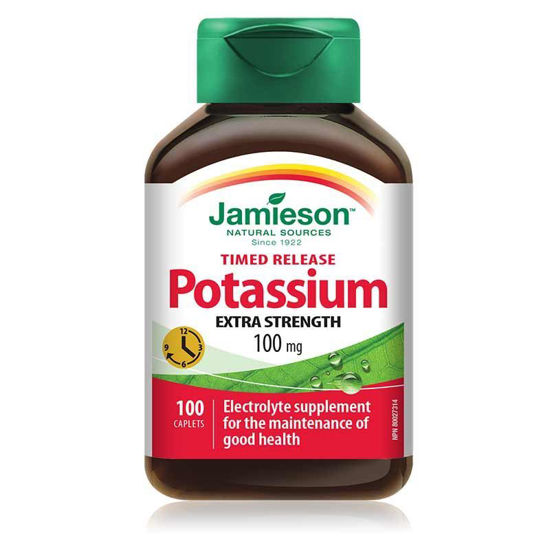 Jamieson Kalij (Potassium) 100 mg s podaljšanim sproščanjem, 100 tablet