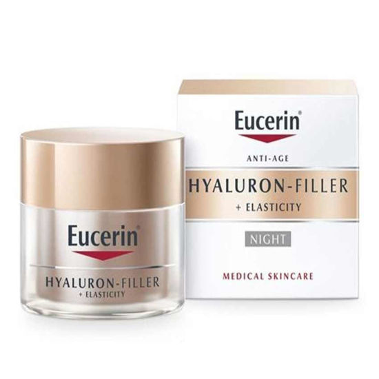 Eucerin Hyaluron Filler + Elasticity nočna krema, 50 mL