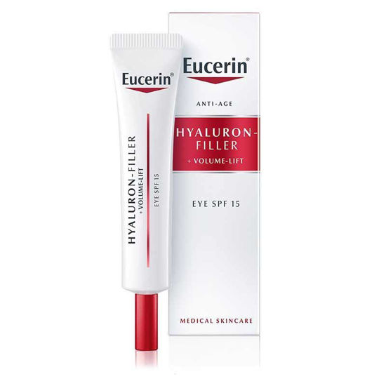 Eucerin Hyaluron-Filler + Volume-Lift krema za okrog oči z ZF 15, 15 mL