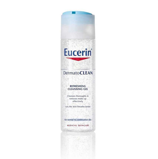 Eucerin DermatoCLEAN osvežilni čistilni gel za normalno/suho kožo, 200 mL