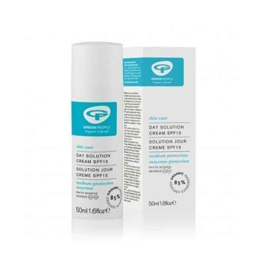 Green People dnevna krema za obraz z UV zaščito ZF15, 50 mL